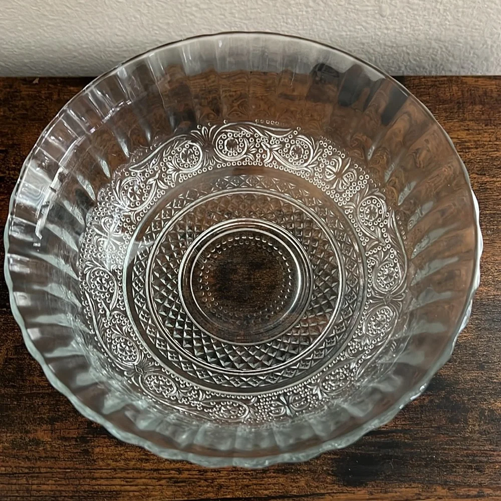 Vintage Glass Bowls Dining Kitchen
